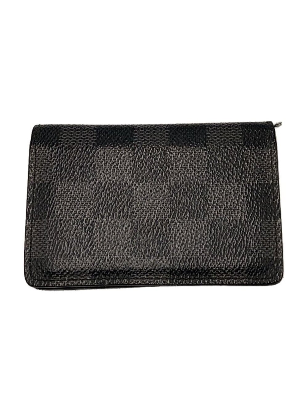 LOUIS VUITTON Organizer de Poche Damier Graphite Black Leather Black